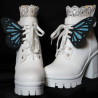 Butterfly shoe wings (light blue)