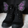 Butterfly shoe wings (dark purple)