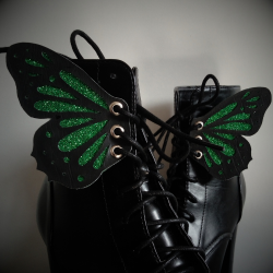 Butterfly shoe wings (dark...