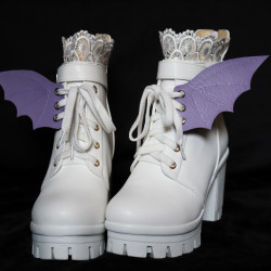 Bat attack shoe wings (purple)