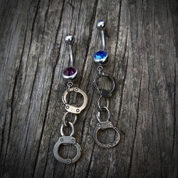 Handcuff belly ring