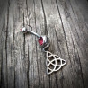 Triquetra belly ring